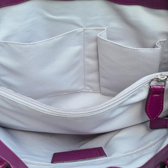 Coach SOHO Plumb Patient Leather Handbag NWOT! - Picture 2 of 13